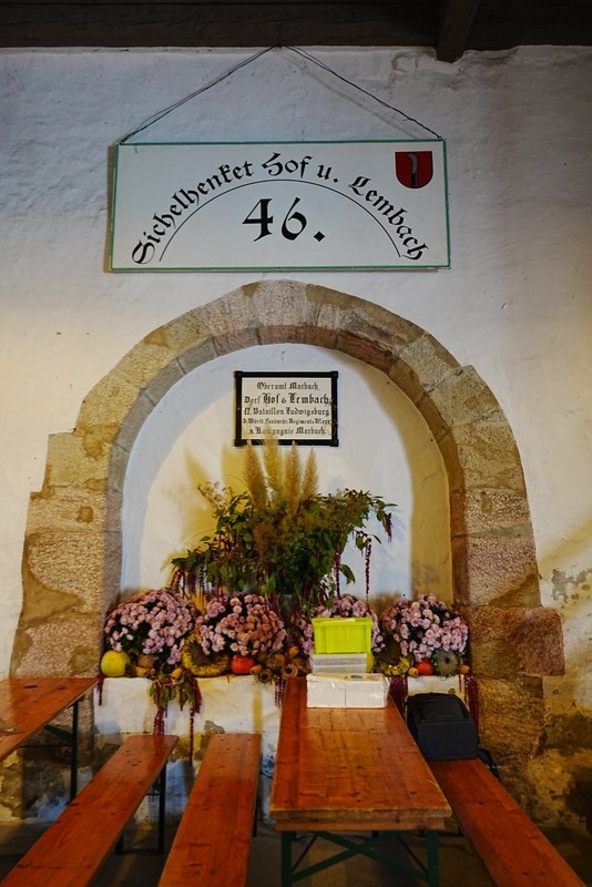 Sichelhenket Hof und Lembach - Schild 2023